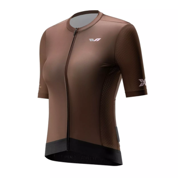 ROCKBROS | TVI Damen Kurzarm Rennrad-Trikot – Atmungsaktives Radtrikot mit Reißverschluss für den Sommer